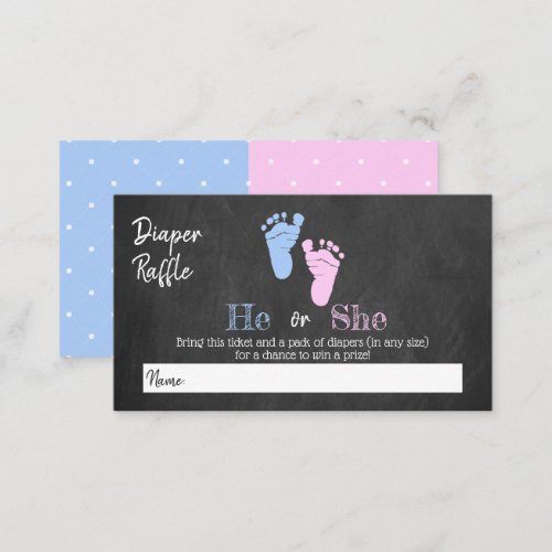 Modern Typography Gender Reveal Party Baby Shower Enclosure Card