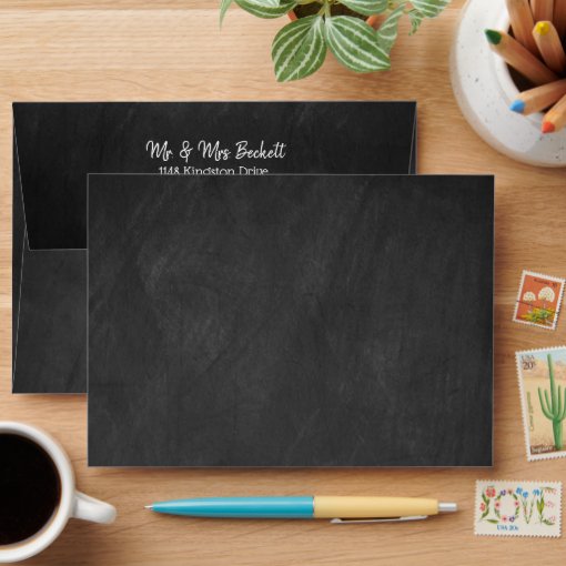 Modern Typography Gender Reveal Party! Baby Shower Envelope | Zazzle