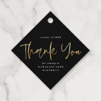 modern typography gold 60th birthday thank you