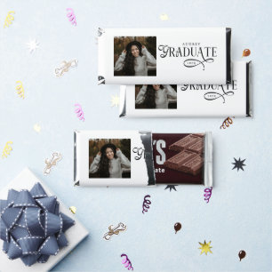 Modern Typography Graduate Photo Graduation Hershey Bar Favors