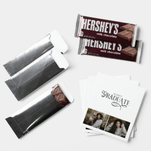 Modern Typography Graduate Photo Graduation Hershey Bar Favors
