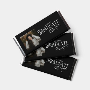 Modern Typography Graduate Photo Graduation Hershey Bar Favors