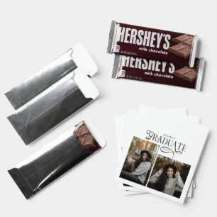 Modern Typography Graduate Photo Graduation Hershey Bar Favors