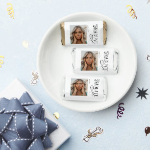 Modern Typography Graduate Photo Graduation Hershey's Miniatures