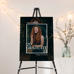 Modern Typography Graduate Photo Graduation Party  Foam Board