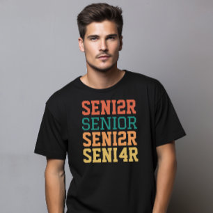 Modern Typography Graduate Senior 2024 T-Shirt