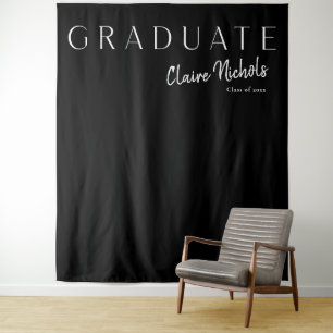 Modern Typography Graduation Photo Backdrop