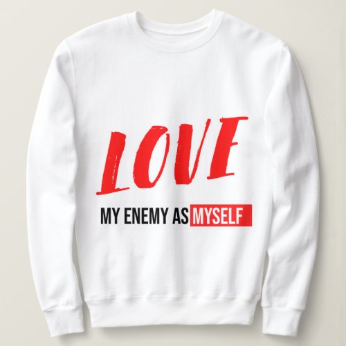 Modern Typography Graphic Text Design Sweatshirt