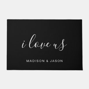 MODERN TYPOGRAPHY HAND SCRIPTED PERSONALIZED DOORMAT