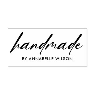 Modern Typography Handmade By Rubber Stamp