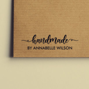 Modern Typography Handmade By Self-inking Stamp