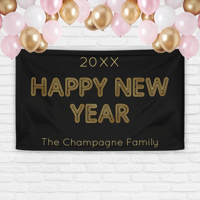 Modern Typography Happy New Year Banner (Creator Uploaded)
