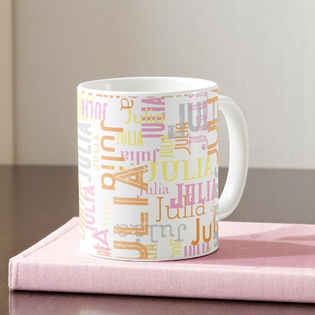 Modern Typography Her Name  Coffee Mug (Creator Uploaded)