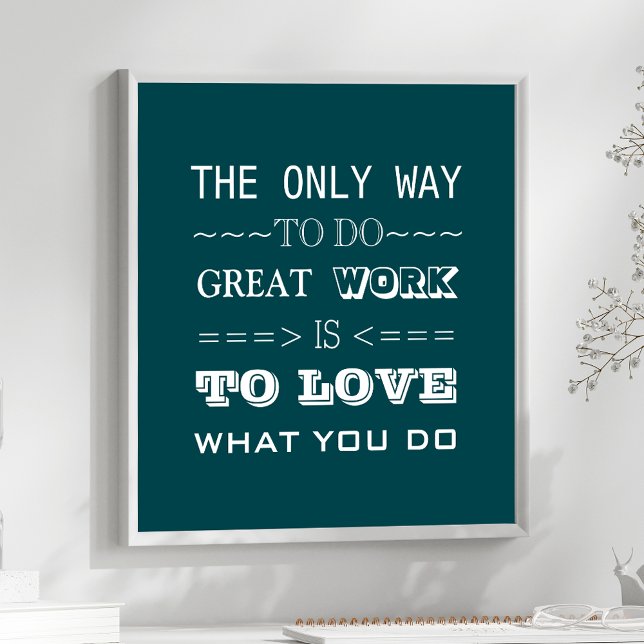 Modern Typography Inspirational Quote Poster (Creator Uploaded)