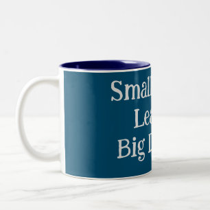 Modern Typography Inspirational Text Quote Men’s Two-Tone Coffee Mug