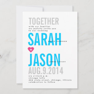 Modern Typography Invitation with Bold Fonts