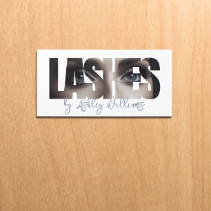 Modern typography "LASHES by" lash artist Door Sign