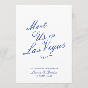 Modern Typography Meet Us   Wedding Save the Date Invitation