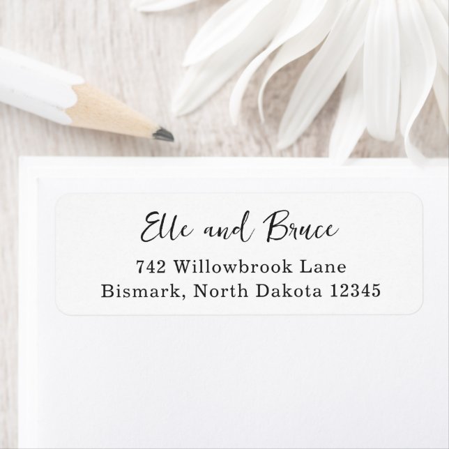 Modern Typography Minimalist Wedding Label (Insitu)
