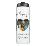 Modern Typography Mom 3 Photo Collage Gift For Mom Thermal Tumbler at Zazzle