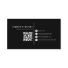 Modern Typography Monogram Black QR code