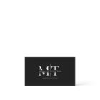 Modern Typography Monogram Black QR code