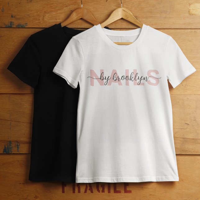 Modern Typography Nail Artist T-Shirt (Creator Uploaded)