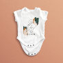 Modern typography Oh baby shower party gift Baby B Baby Bodysuit