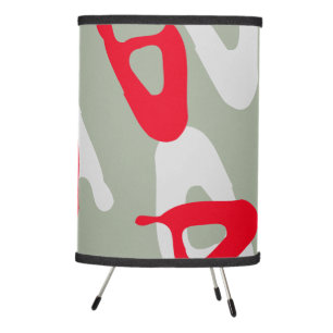 Modern Typography Personal Initial Floating Design Tripod Lamp