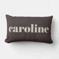 Modern Typography Personalized Name Earthy Brown