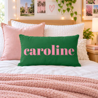 Modern Typography Personalized Name | Pink Green