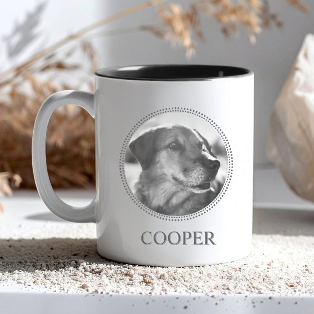 Modern Typography Personalized Pet Mug (Creator Uploaded)