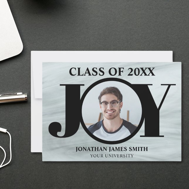 Modern Typography Photo Graduation Announcement (Creator Uploaded)