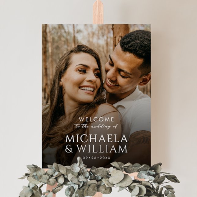 Modern Typography & Photo Wedding Foam Board (Creator Uploaded)