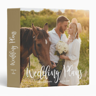 Chic and elegant wedding photo album binder, Zazzle