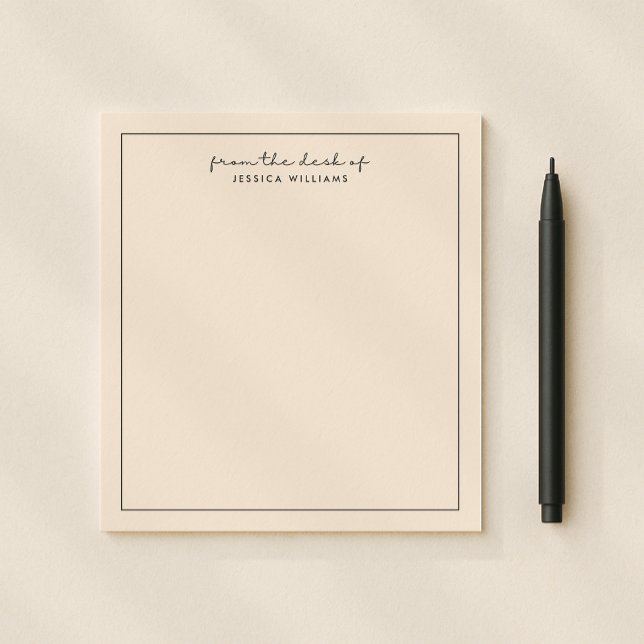 modern typography, pink from the desk of notepad (Creator Uploaded)