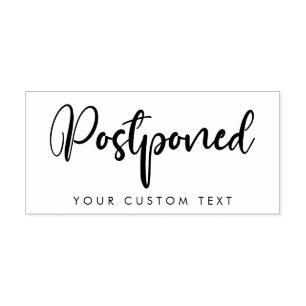 Modern typography Postponed Self-inking Stamp