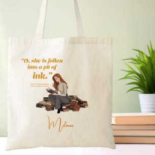 Modern Typography Quote Cute Book Lover Tote Bag