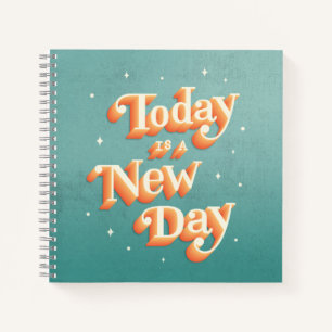 Modern Typography Quote Spiral Notebook