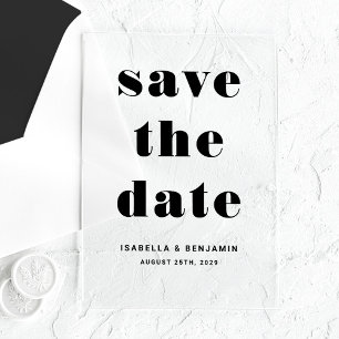 Modern Typography Save The Date