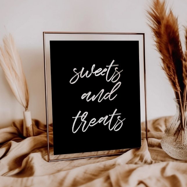 Modern typography Sweet and treats wedding sign (Creator Uploaded)
