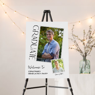 Modern Typography Welcome to Graduation Party Foam Board