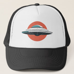 Modern UFO Minimalist Design Trucker Hat