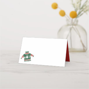 Modern Ugly Christmas Sweater Holiday Place Card