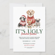 Modern Ugly Sweater Christmas Party Invitation