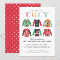 Modern Ugly Sweater Holiday Party Cute Christmas