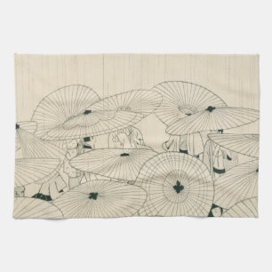 Modern Ukiyoe by Komura Settai Kitchen Towel