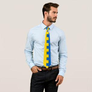 Modern Ukraine business tie, Ukrainian Flag Neck Tie