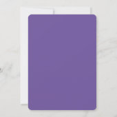 Modern Ultra Violet Lace SWEET 16 Invitation (Back)