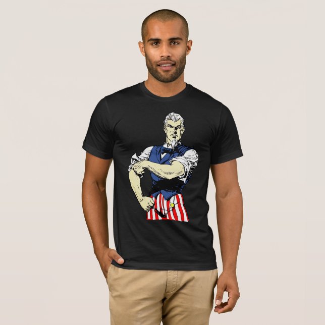 Modern Uncle Sam Comic Art Tee (Front Full)